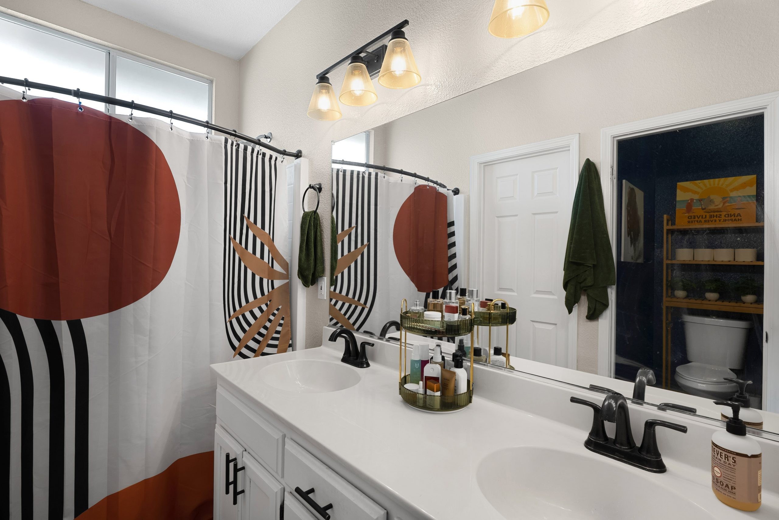 Primary bath with double vanity