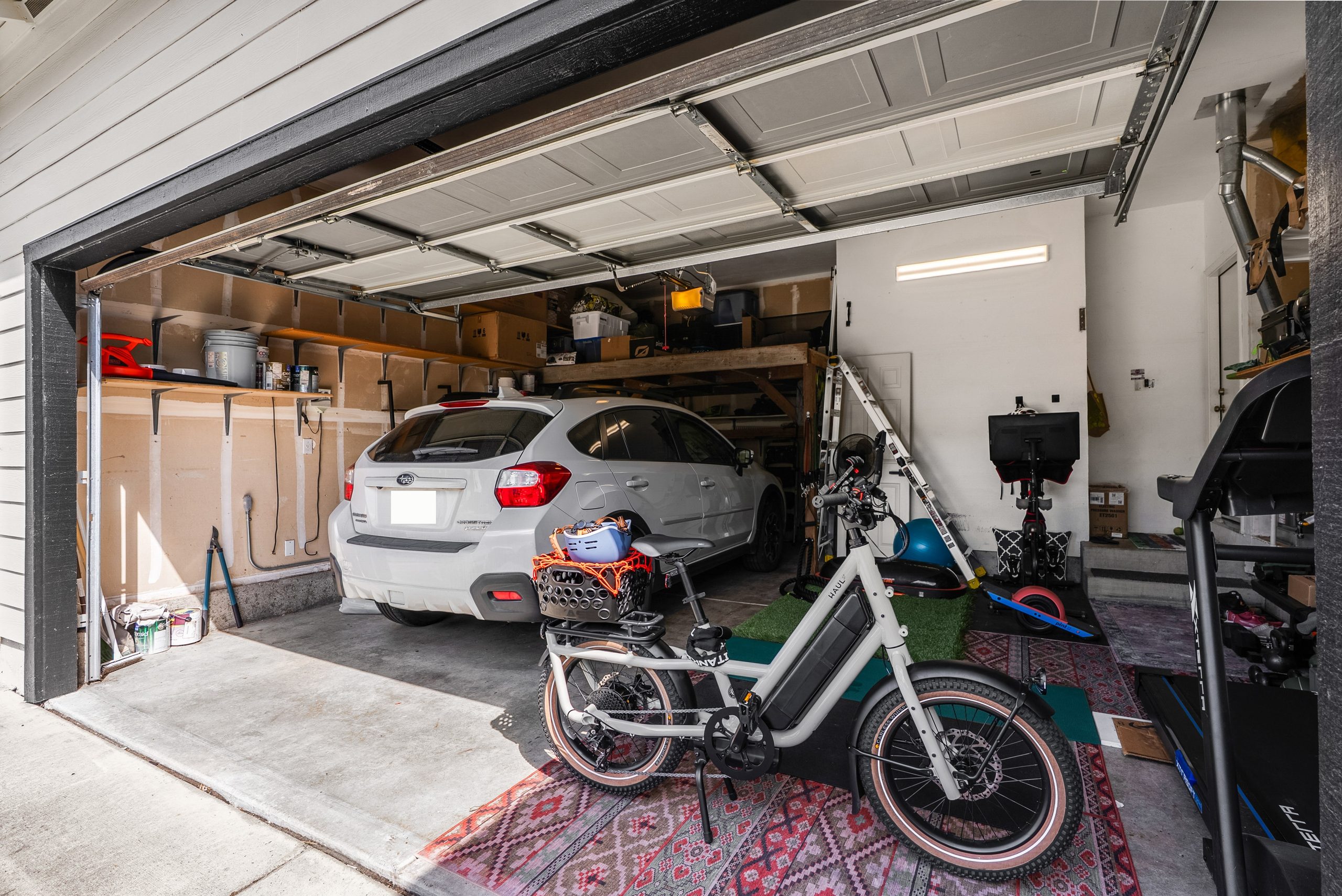 Two car attached garage